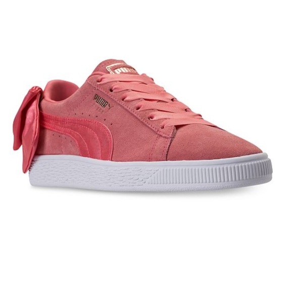 puma shoes with bow on back